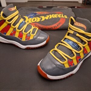 Custom Jordans. Hoteheels! Size 2Y. Hotwheels sweatshirt, size 7.